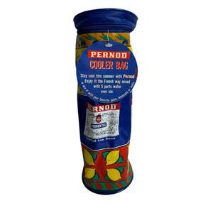PERNOD *NEW* Multi-Color Cooler Bag / Bottle Holder with Zippered Top & Strap